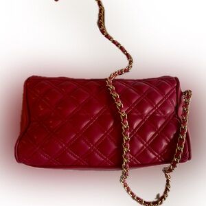 Elegant Quilted Hot Pink Cross Body Purse